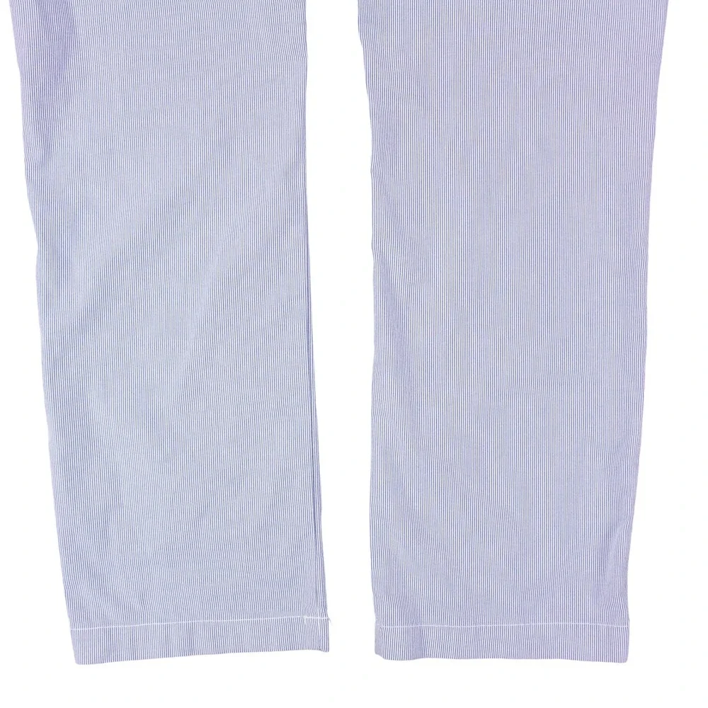 Polo Ralph Lauren Mens 36x34 Blue White Seersucker Stripe Classic Fit Pants